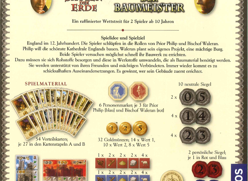 ᐅ Säulen der Erde Duell der Baumeister Spielregeln & Spielanleitungen sowie Test, Bilder