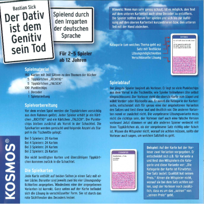 Der Dativ ist dem Genitiv sein Tod