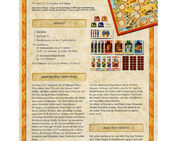 Auf Den Spuren Von Marco Polo Anleitung www.spielregeln-spielanleitungen.de