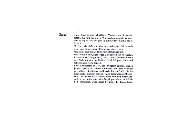 Gaigel Regeln Gaigel Regeln