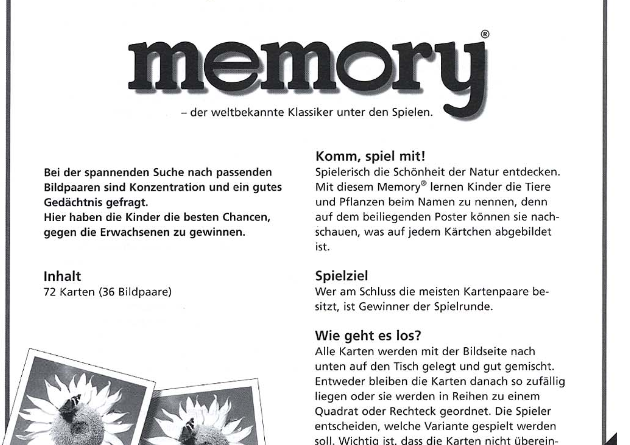 ᐅ Natur Memory - Spielregeln, Spielanleitung sowie Test & Bilder