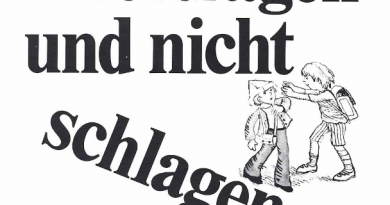 Vertragen und nicht Schlagen