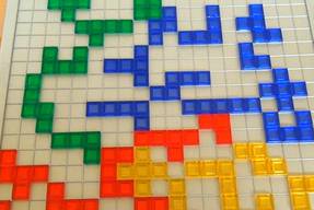 Blokus Strategiespiel Spielsituation