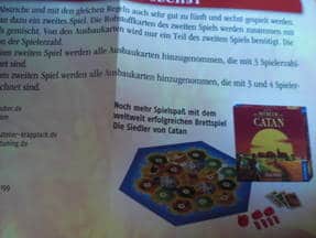 Die Siedler von Catan Kartenspiel Hinweis