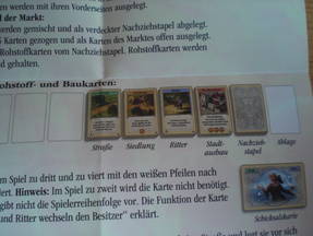 Die Siedler von Catan Rohstoff und Baukarten