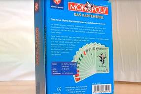 Monopoly das Kartenspiel Karton Rückseite