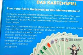 Monopoly das Kartenspiel Karton