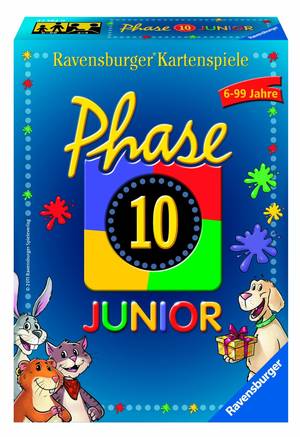 ♥ RAVENSBURGER Phase 10 JUNIOR Kartenspiel komplett TOP ZUSTAND ♥ 