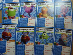 Top Trumps - Monster Uni diverse Karten