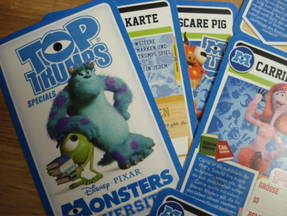 Top Trumps - Monster Uni diverse Karten