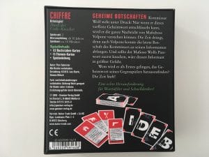 Chiffre - Duell der Code-Knacker Verpackung Rückseite