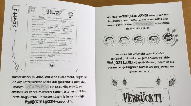 Lustiges Lückenfüllen: „Verrückte Lücken – total abgefahrene Urlaubsgeschichten“ von LOEWE