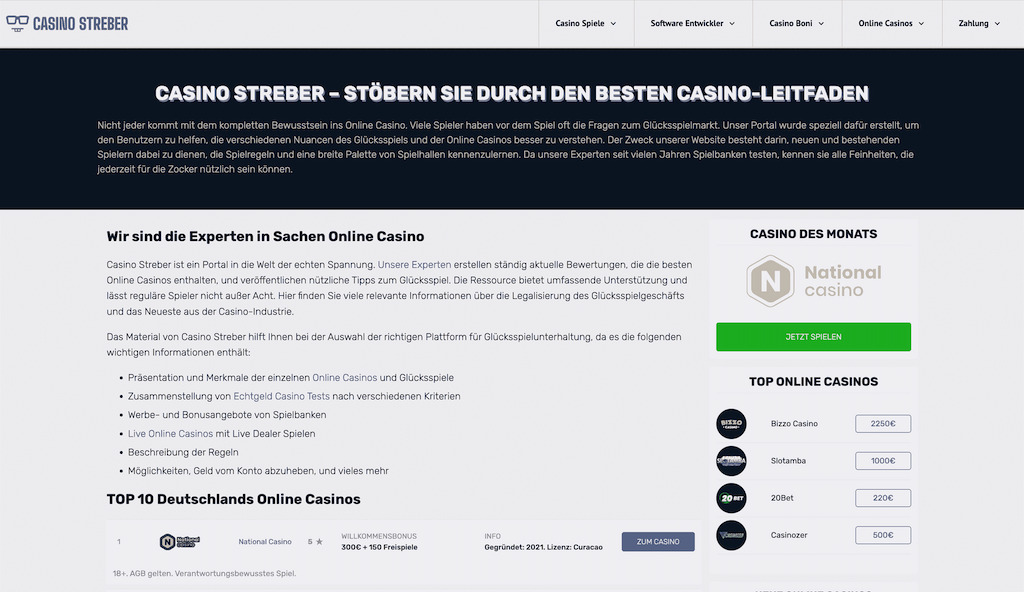 Casino Streber