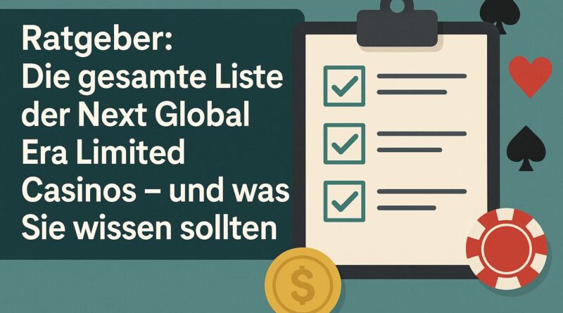 Die gesamte Liste der Next Global Era Limited Casinos