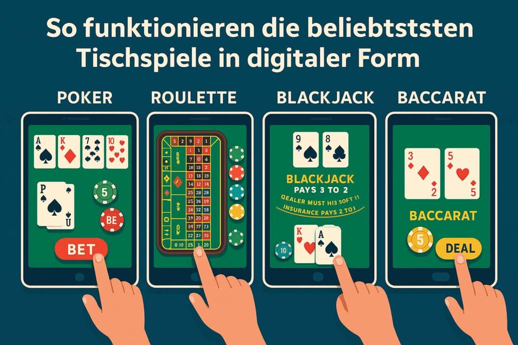 Tischspiele in digitaler Form