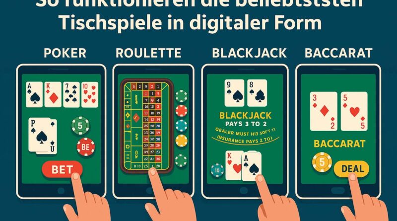 Tischspiele in digitaler Form
