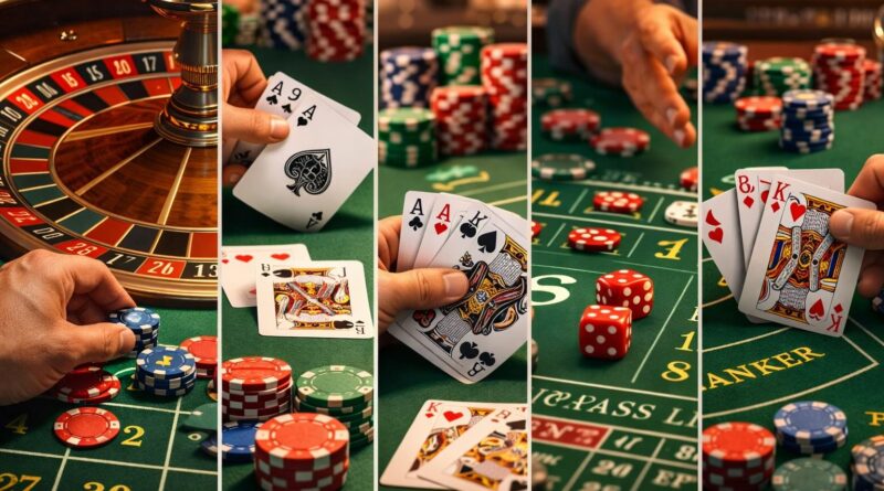5 klassische Casinospiele und ihre einfachen Grundregeln
