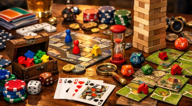 kurzweiligen Brett und Kartenspiele