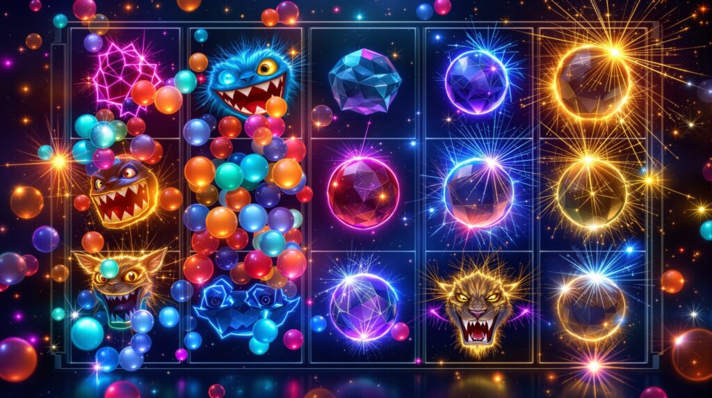 Kaskaden und Cluster - Alternative Designs von Online-Spielautomaten